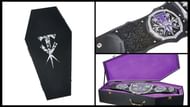 Fans receive a casket-shaped case with every purchase